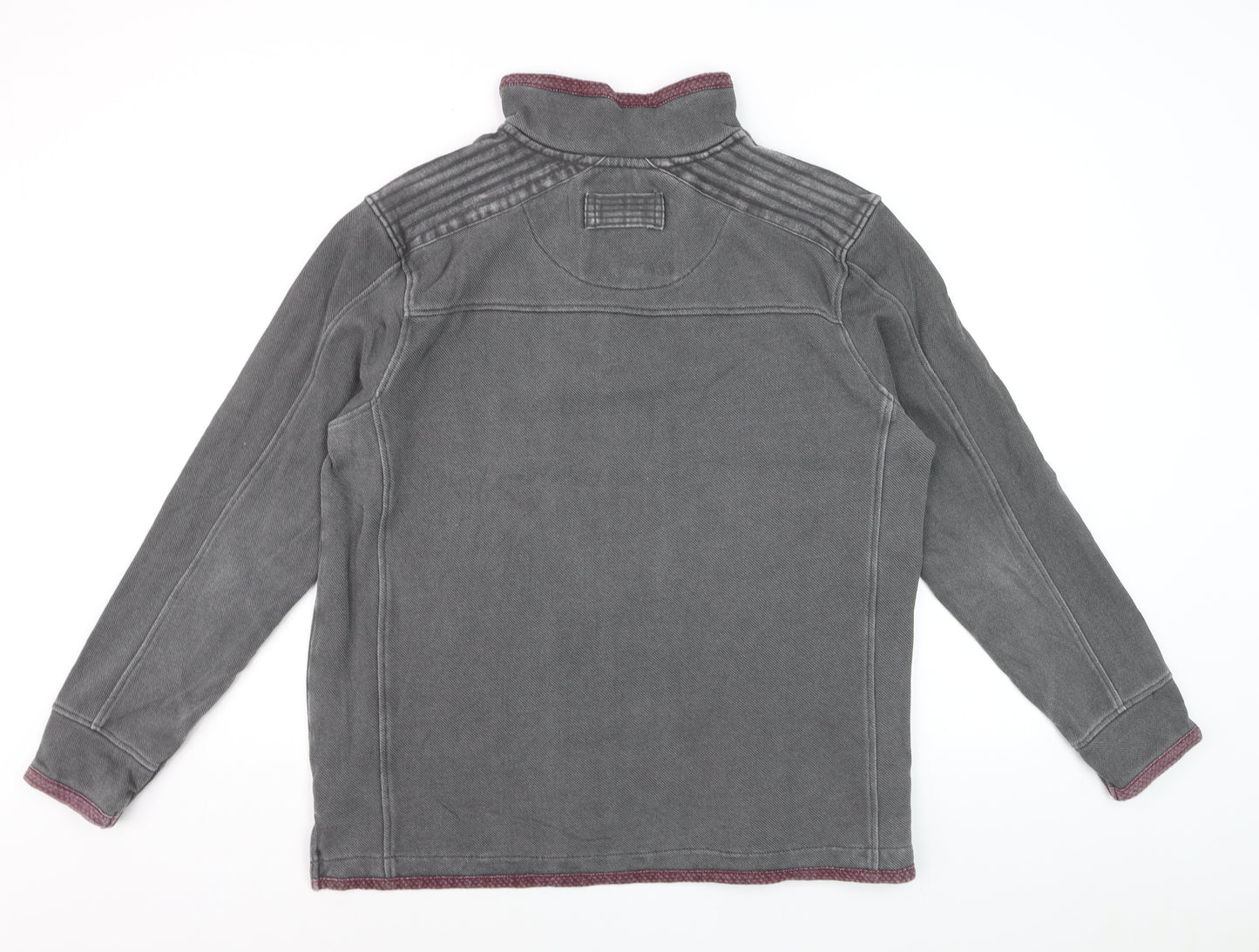 Tokyo Laundry Men's Grey 1/2 Zip Sweatshirt L Regular Fit