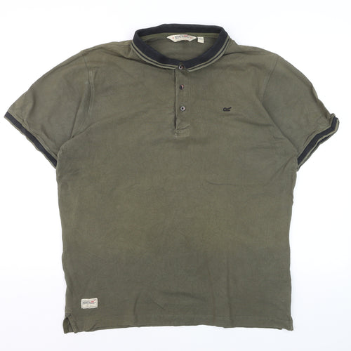 Regatta Men’s Green Cotton Polo Shirt L Casual Outdoor
