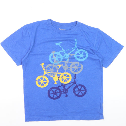 Gap Kids Boys Blue 12-13 Years Graphic Bike Print Cotton T-Shirt