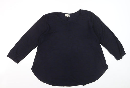 Apricot Women's Black Knit 3/4 Sleeve Basic Blouse S