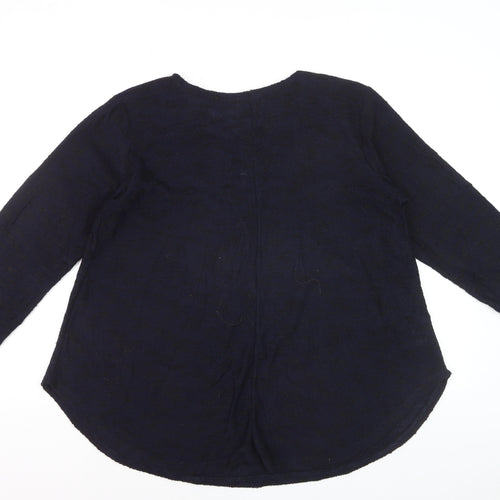 Apricot Women's Black Knit 3/4 Sleeve Basic Blouse S