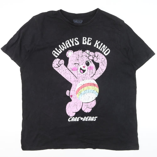 Bioworld Women’s Black Care Bears 2XL Graphic Cotton T-Shirt