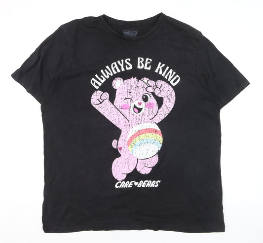 Bioworld Women’s Black Care Bears 2XL Graphic Cotton T-Shirt