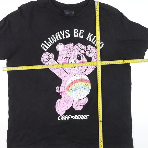 Bioworld Women’s Black Care Bears 2XL Graphic Cotton T-Shirt