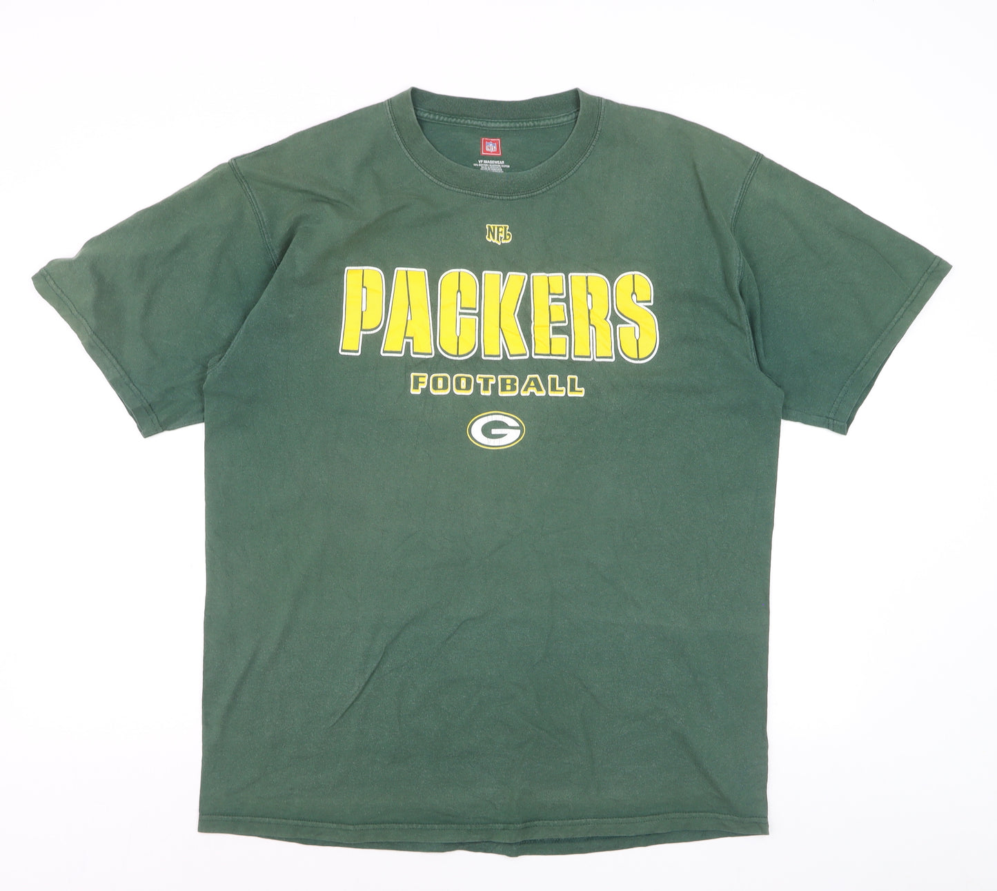 VF Imagewear Men’s Green Packers NFL Graphic Cotton T-Shirt Size L