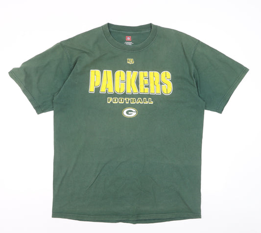 VF Imagewear Men’s Green Packers NFL Graphic Cotton T-Shirt Size L