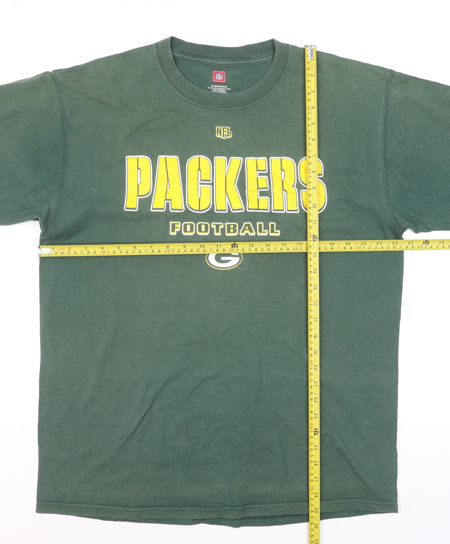 VF Imagewear Men’s Green Packers NFL Graphic Cotton T-Shirt Size L