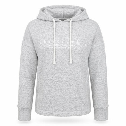 Abercrombie & Fitch Women's Grey Small Pullover Hoodie Soft Knit