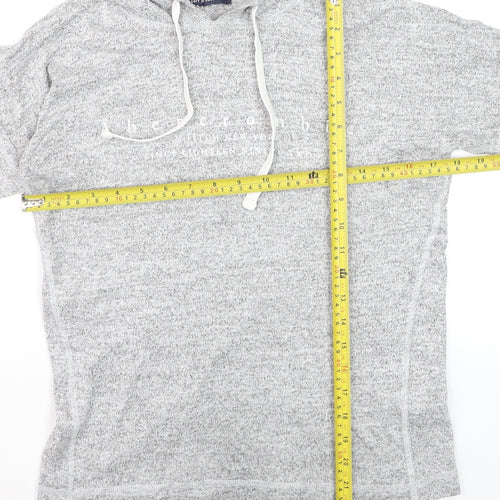 Abercrombie & Fitch Women's Grey Small Pullover Hoodie Soft Knit