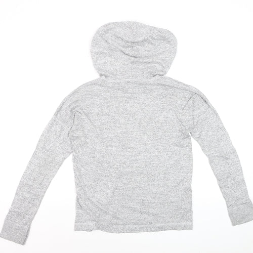 Abercrombie & Fitch Women's Grey Small Pullover Hoodie Soft Knit