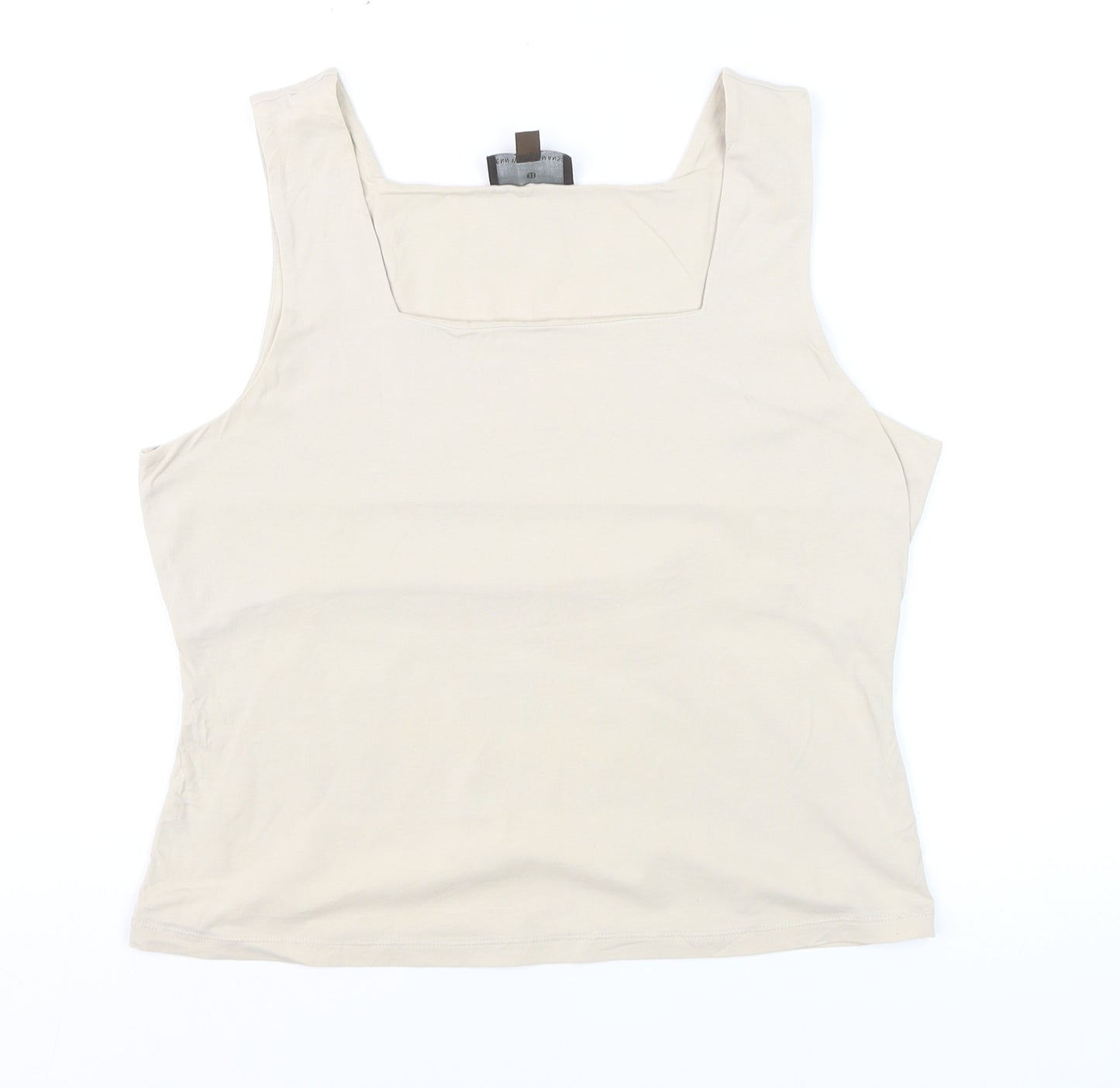Fenn Wright Manson Women's Beige Cotton Elastane Tank Top Size 16