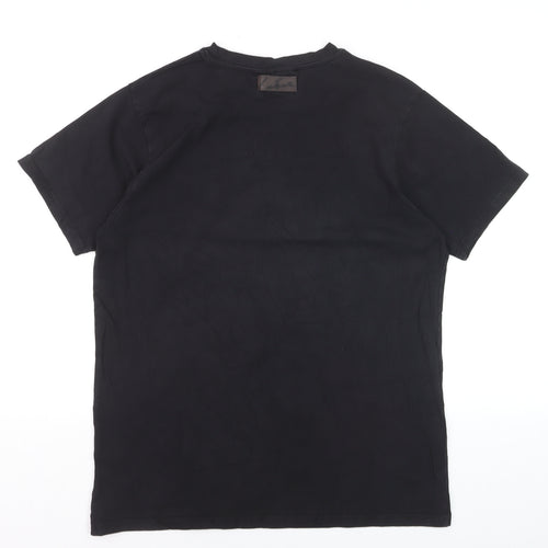 Couture Men's Black Logo Graphic T-Shirt Size L