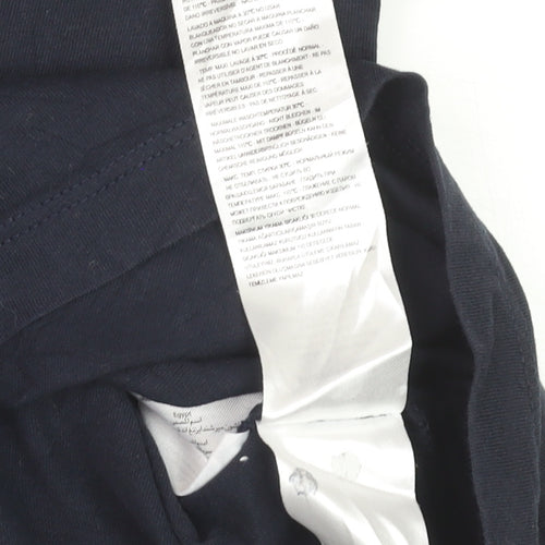 Armani Exchange Men’s Blue Slim Fit Logo Crew Neck T-Shirt Size S