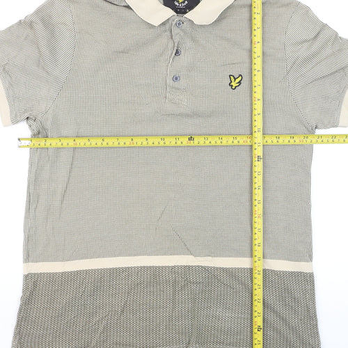 Lyle & Scott Men’s Beige XL Cotton Short Sleeve Polo Shirt
