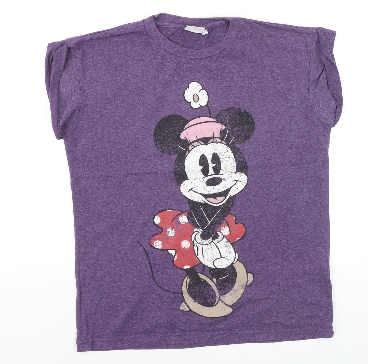 Disney Women's Purple Minnie Mouse Graphic T-Shirt Size 10