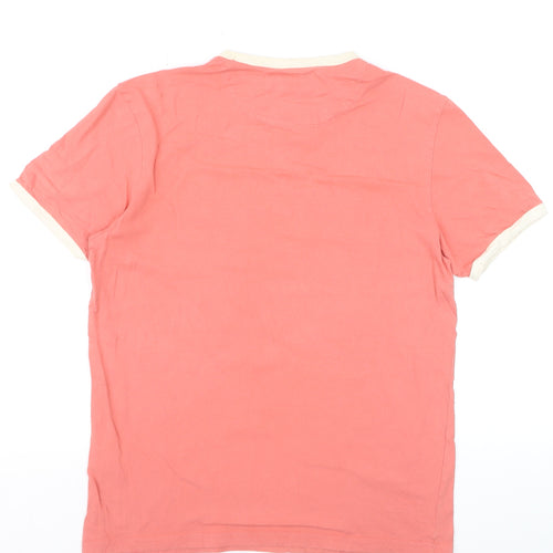 Lyle & Scott Men's Pink Crew Neck Short Sleeve Cotton T-Shirt M