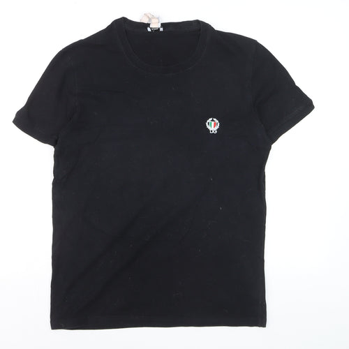 Dolce & Gabbana Men's Black Crew Neck Short Sleeve T-Shirt Size M