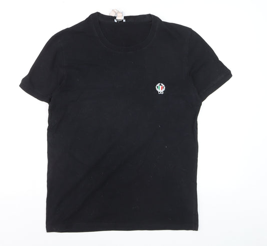 Dolce & Gabbana Men's Black Crew Neck Short Sleeve T-Shirt Size M