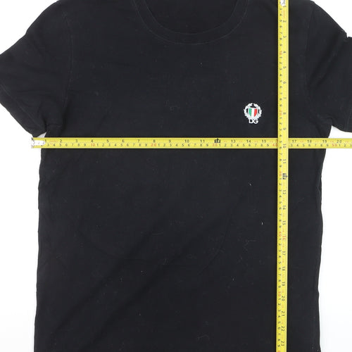Dolce & Gabbana Men's Black Crew Neck Short Sleeve T-Shirt Size M