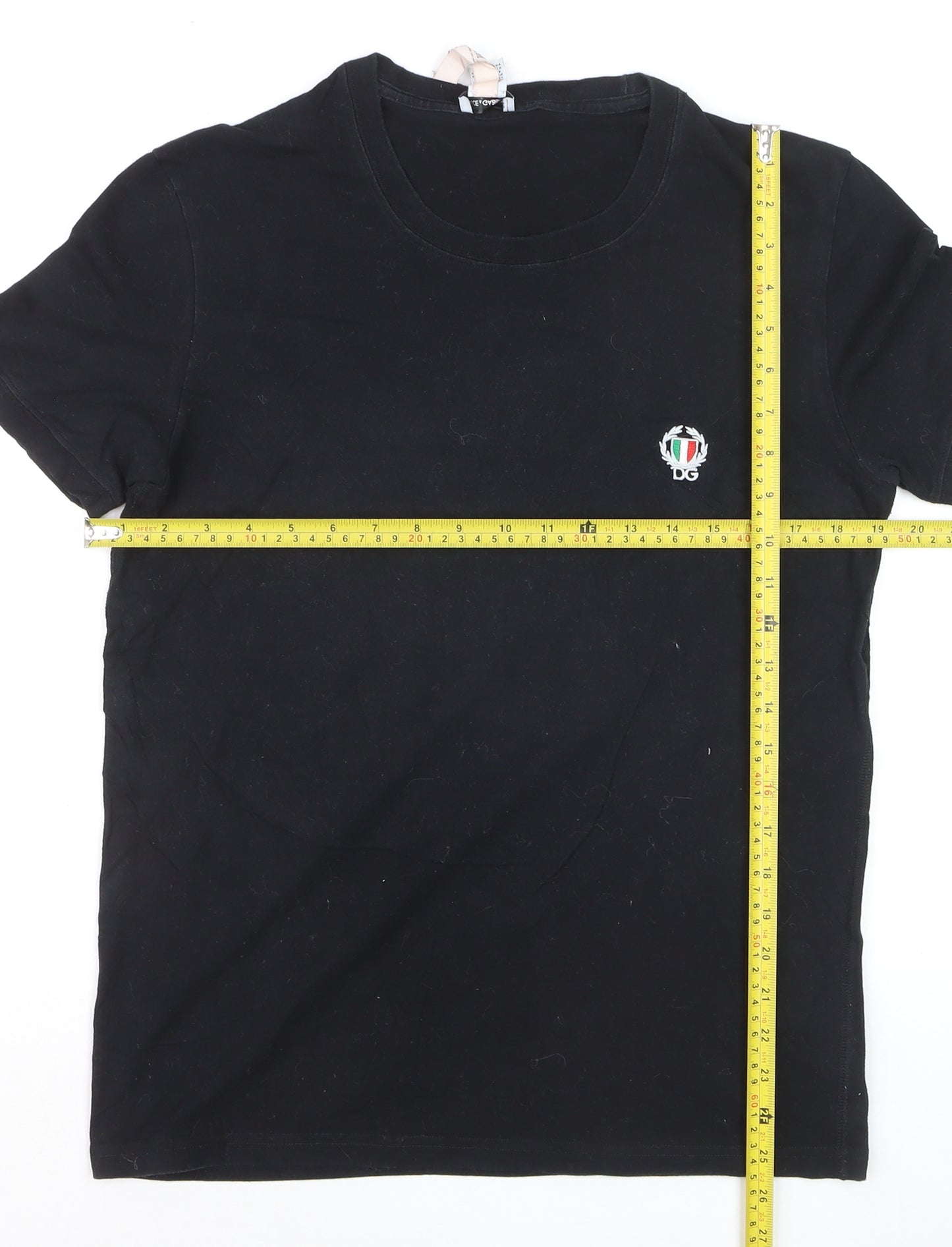 Dolce & Gabbana Men's Black Crew Neck Short Sleeve T-Shirt Size M
