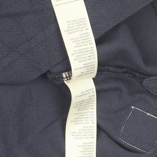 FatFace Boys Navy Blue Polo Shirt Size 4-5 Years Cotton Casual Top