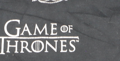 Game of Thrones Women's Black Cotton Short Sleeve T-Shirt Size S