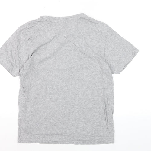 Farah Men's Grey Cotton Jersey Crew Neck Short Sleeve T-Shirt M