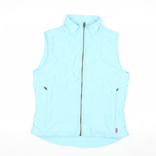 Musto Women Blue Polyester Quilted Bodywarmer Waistcoat Size 10