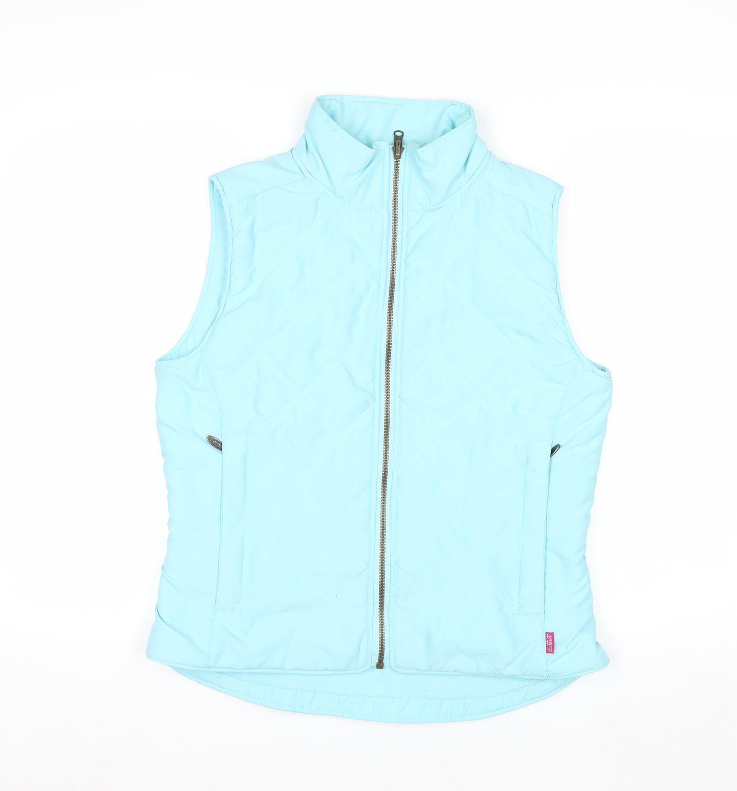 Musto Women Blue Polyester Quilted Bodywarmer Waistcoat Size 10