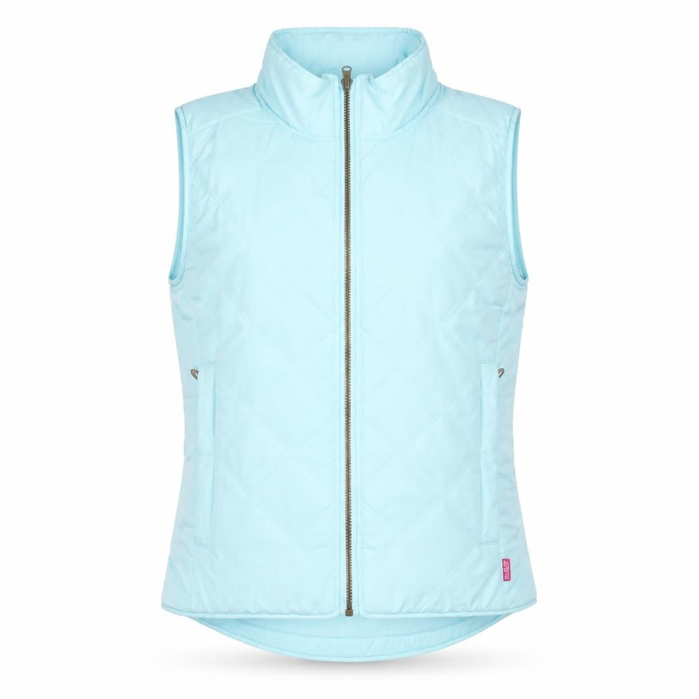 Musto Women Blue Polyester Quilted Bodywarmer Waistcoat Size 10