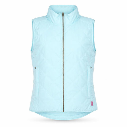 Front view of Musto Women Blue Polyester Quilted Bodywarmer Waistcoat, size 10