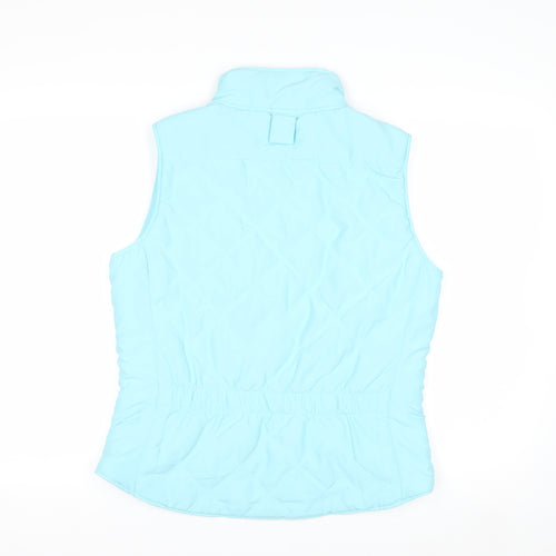 Musto Women Blue Polyester Quilted Bodywarmer Waistcoat Size 10