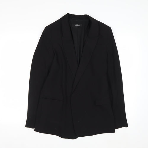 Next Tailoring Women's Black Blazer Jacket Size 8 Regular Fit