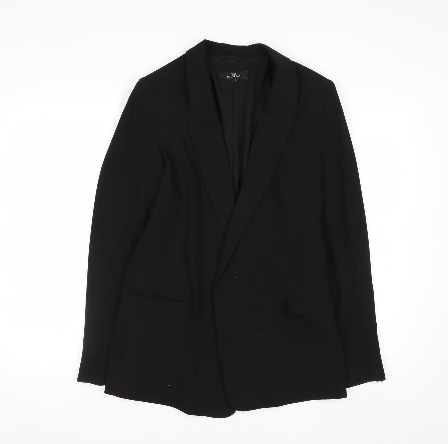 Next Tailoring Women's Black Blazer Jacket Size 8 Regular Fit
