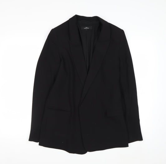 Next Tailoring Women's Black Blazer Jacket Size 8 Regular Fit