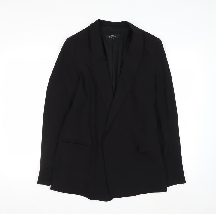 Next Tailoring Women's Black Blazer Jacket Size 8 Regular Fit