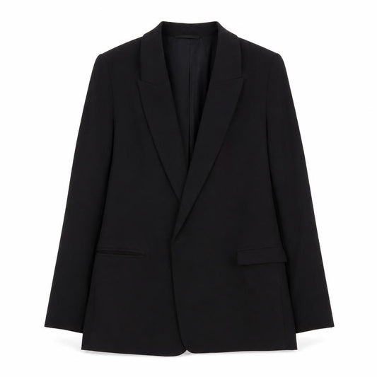 Front view of Next Tailoring Women's Black Blazer Jacket, size 8, Regular Fit