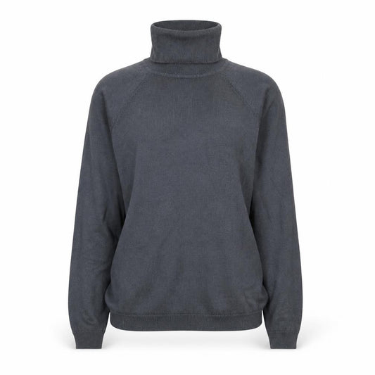 Front view of Talbots Women Black XS Roll Neck Long Sleeve Knit Jumper