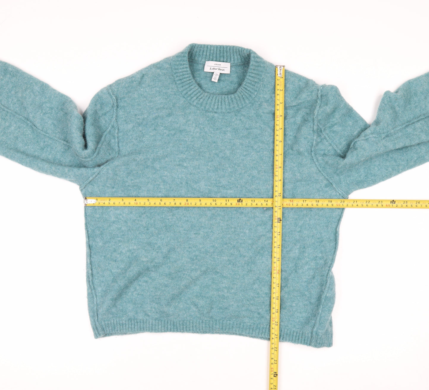 & Other Stories Women Blue Alpaca Wool Crew Neck Jumper Size S