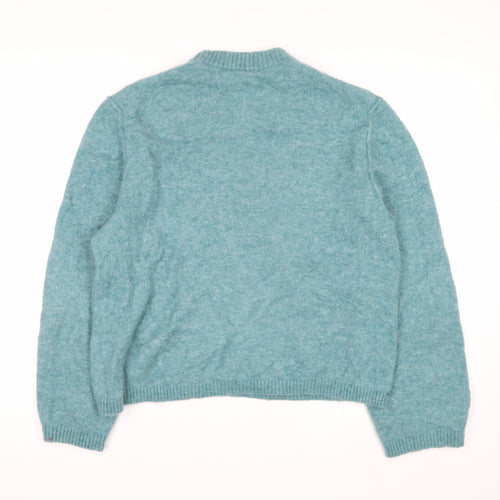 & Other Stories Women Blue Alpaca Wool Crew Neck Jumper Size S