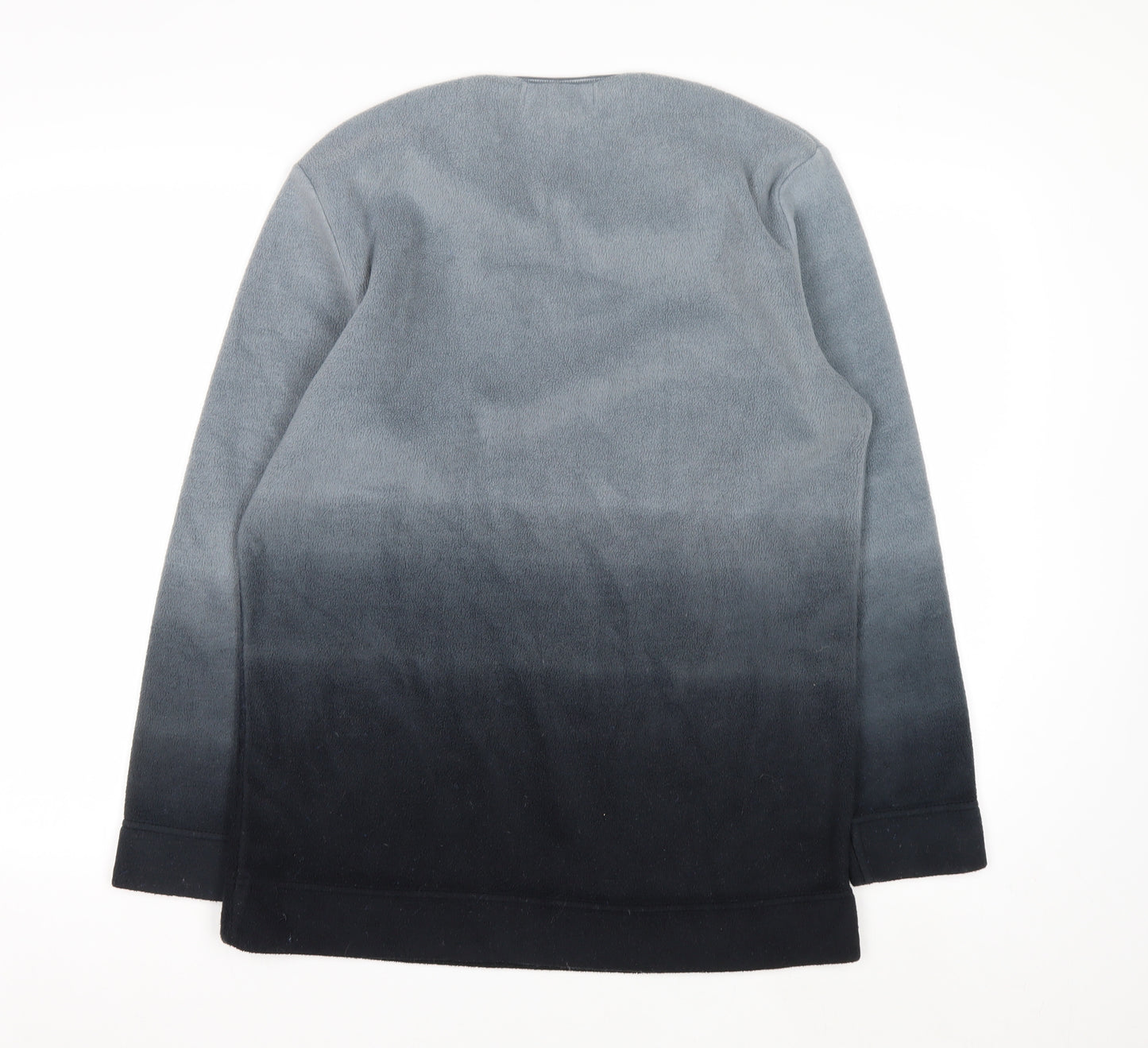 Wallis Women Grey Ombre Pullover Sweatshirt Size 10 Polyester