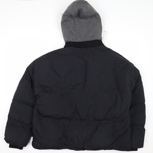 Saint & Sinner Women's Black Size 12 Puffer Hooded Jacket
