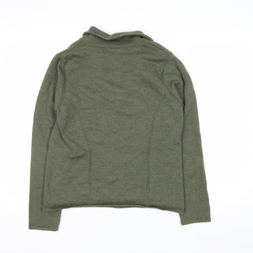 Paul Costelloe Womens Green Merino Wool Cardigan UK 12 M