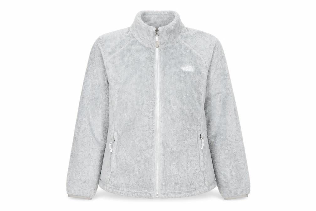 The North Face Women's Grey Full Zip Fleece Hoodie Large