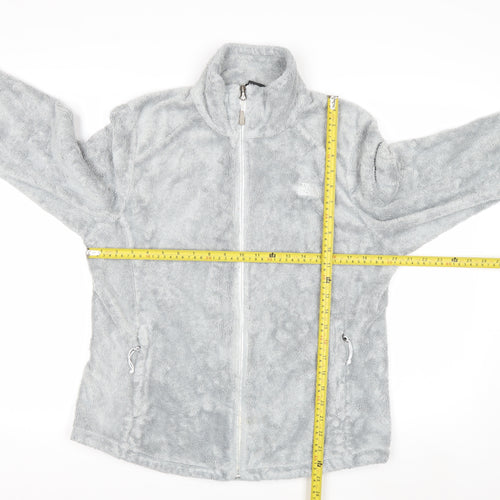 The North Face Women's Grey Full Zip Fleece Hoodie Large