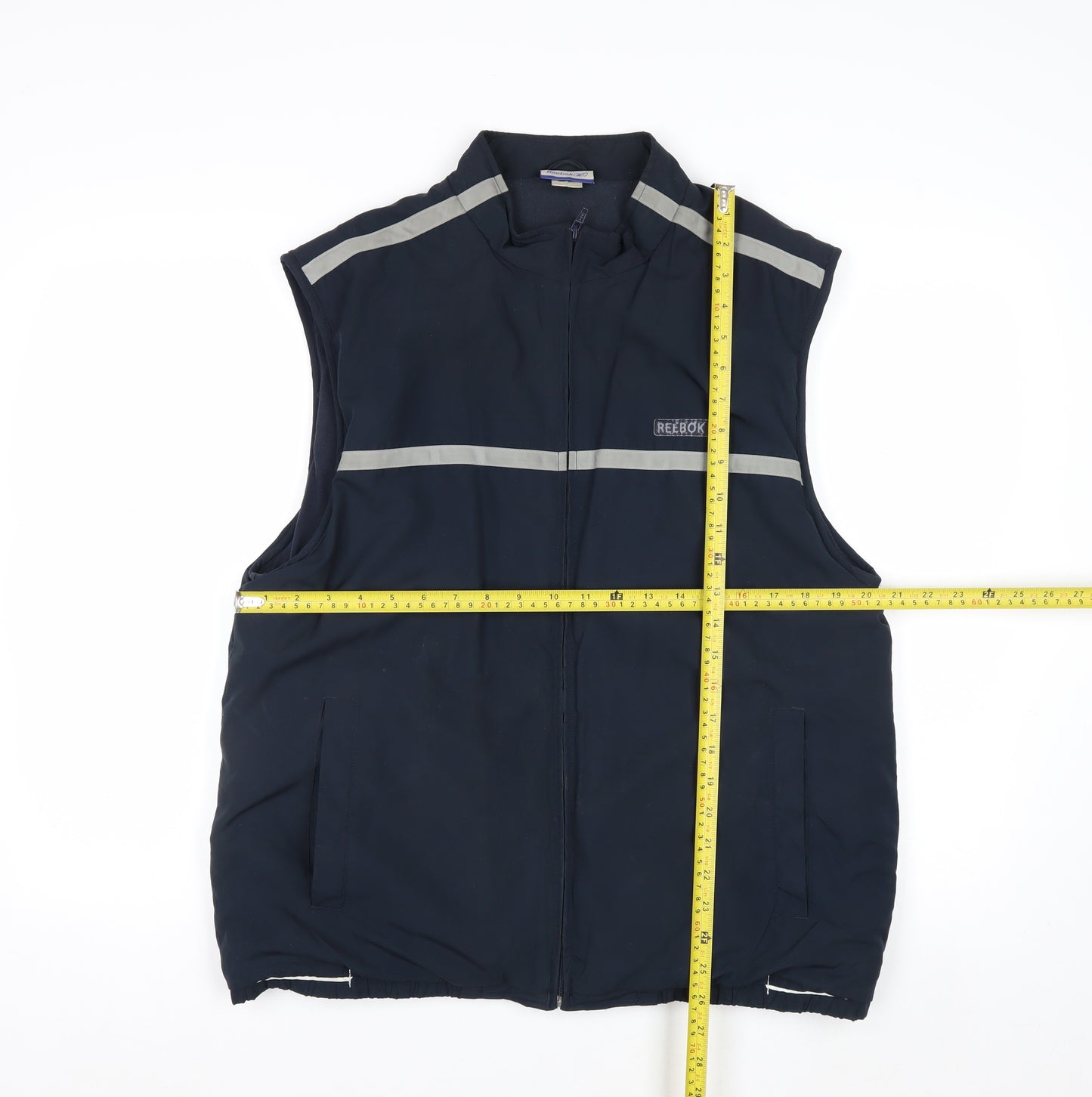 Reebok Mens Blue Polyester Zip Bodywarmer Gilet Size L