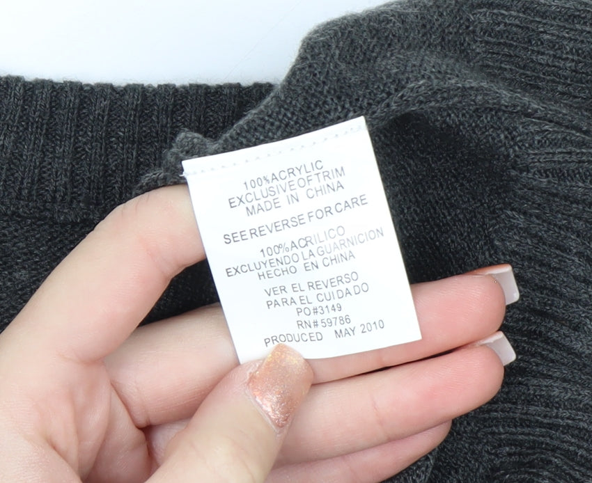 Beverly Hills Polo Club Men's Grey V-Neck Knit Vest L