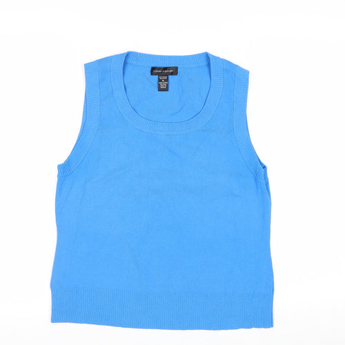 Cable & Gauge Women's Blue Sleeveless Knit Vest XL