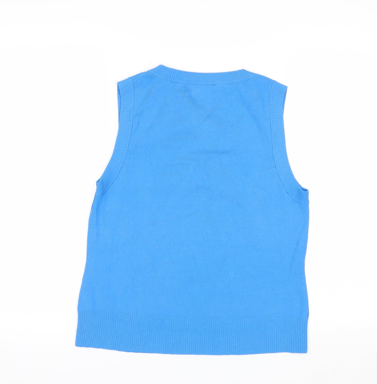 Cable & Gauge Women's Blue Sleeveless Knit Vest XL