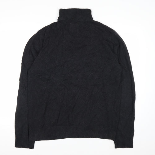 Fat Face Men’s Grey 1/2 Zip Cotton Cashmere Jumper L